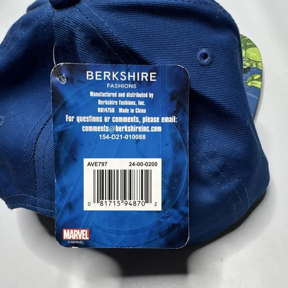 Marvel Avengers Yourh Adjustable Baseball Cap One Size Blue Graphic